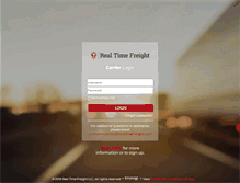 Tablet Screenshot of carrier.realtimefreight.com